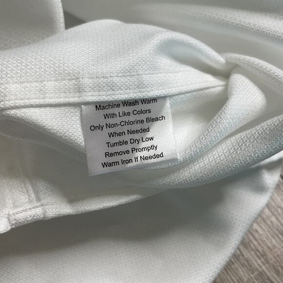 JOSEPH ABBOUD White Non-Iron Classic Fit Long Sleeve Button Down Dress Shirt - Picture 6 of 7